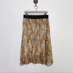 LULAROE Lola Skirt (retired style), Leopard Print